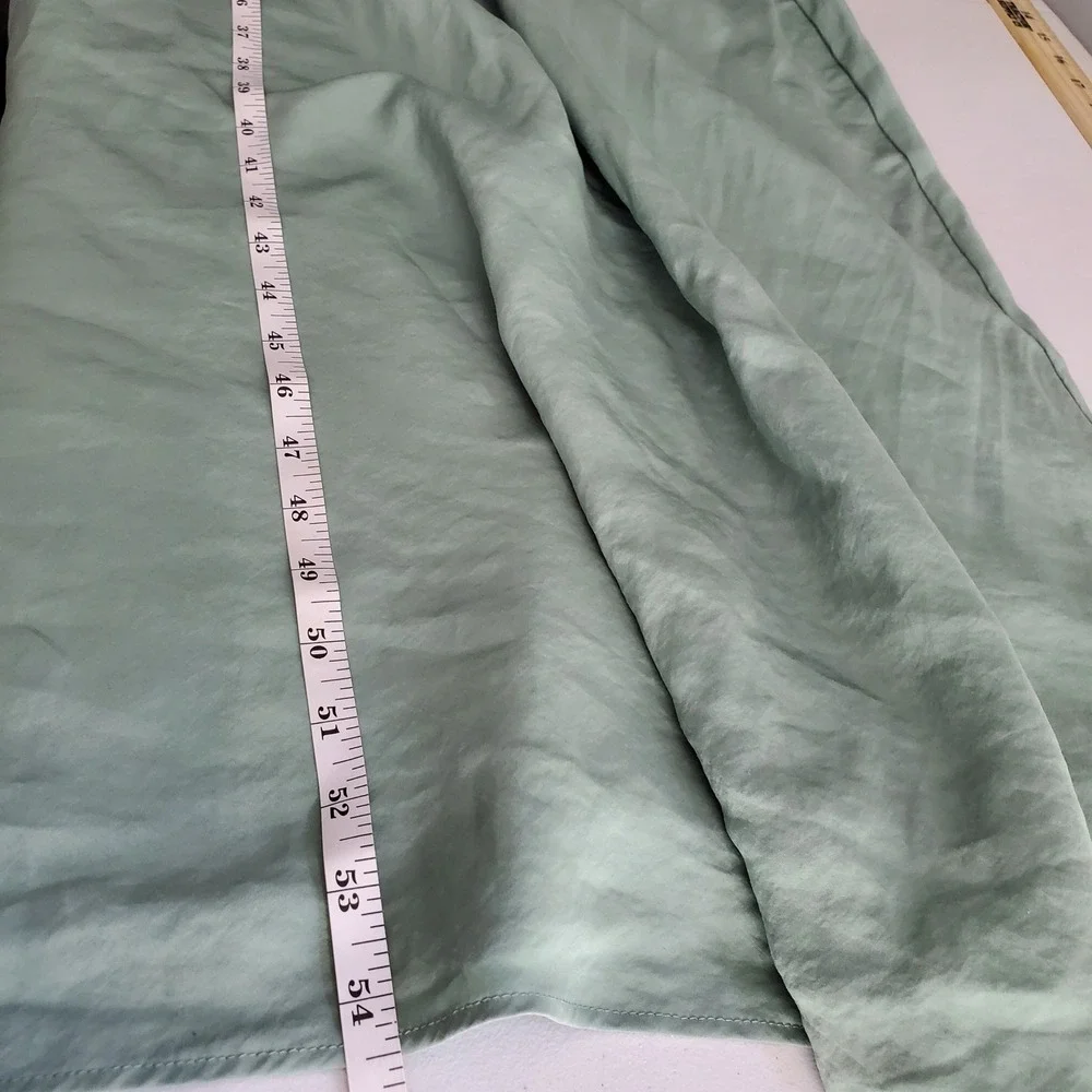 Abercrombie & Fitch Sage Green Draped Shoulder Sleeveless Maxi Dress L Cottage